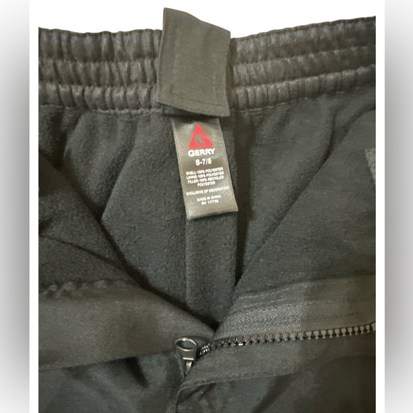 Gerry Kids Snow Pants Black Waterproof Insulated Ski Pants Size 7/8 - Picture 3 of 6